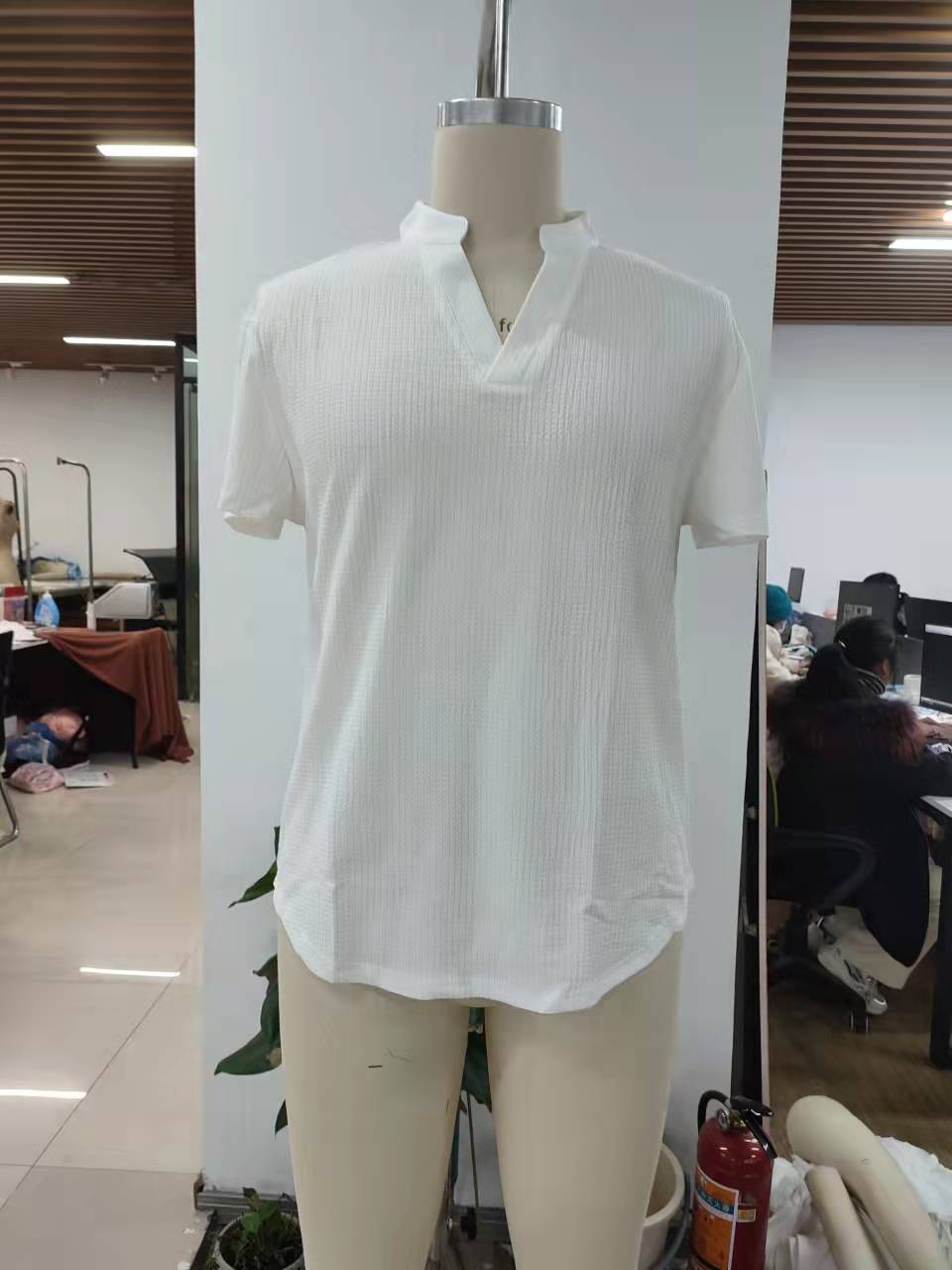 Title 2, V-neck Solid Color European and American New Sl...