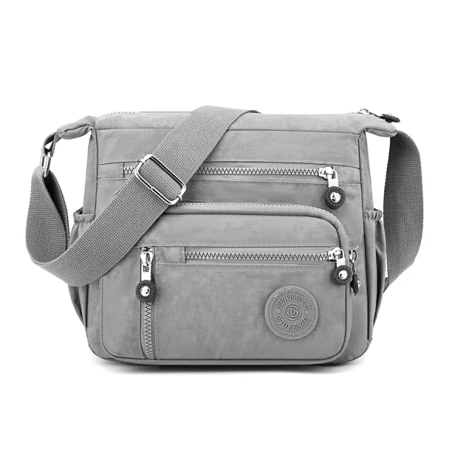 Fashion Shoulder Messenger Large Capacity Casual And Lightweight Travel Bag Gray - Shop at LoveMi