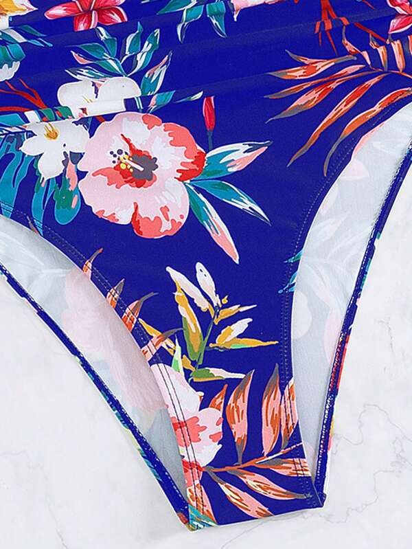 Women’s Floral Bikini One-piece Swimsuit