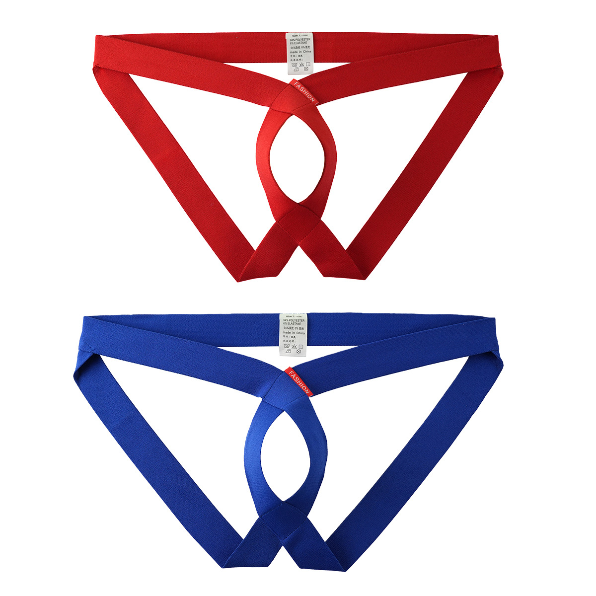 Mens Sexy Hollowed-out Personalized Briefs Stylish No-pull T-back Thongs For A Bold Modern Look