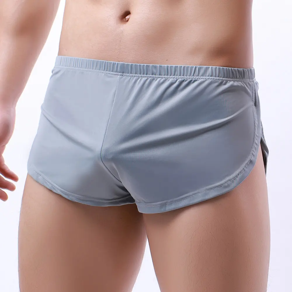 Men's Underwear Silky Round Edge Sports Home Shorts