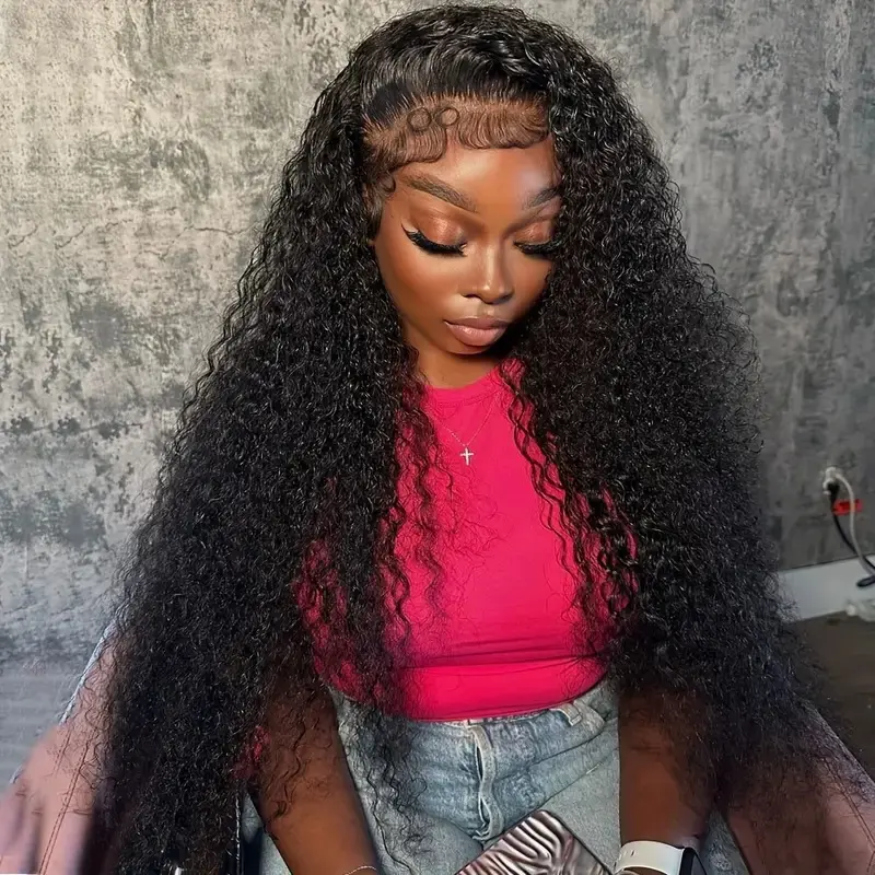 Women's Wound Tube Long Curly Wig Front