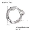 Steel Geometric Ring