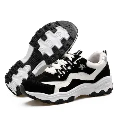 Spring New Low-top Platform Casual Sneaker Women - Black - View 1