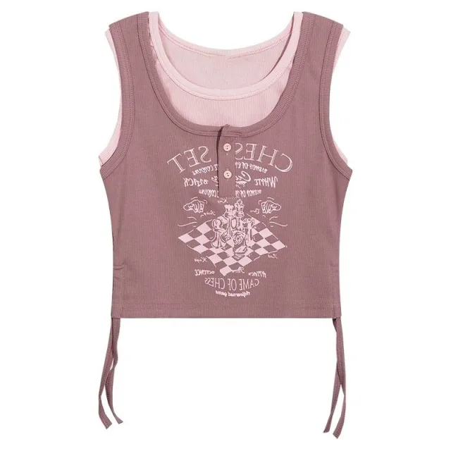 New Women's Fashion Casual Camisole Pink - Shop at LoveMi