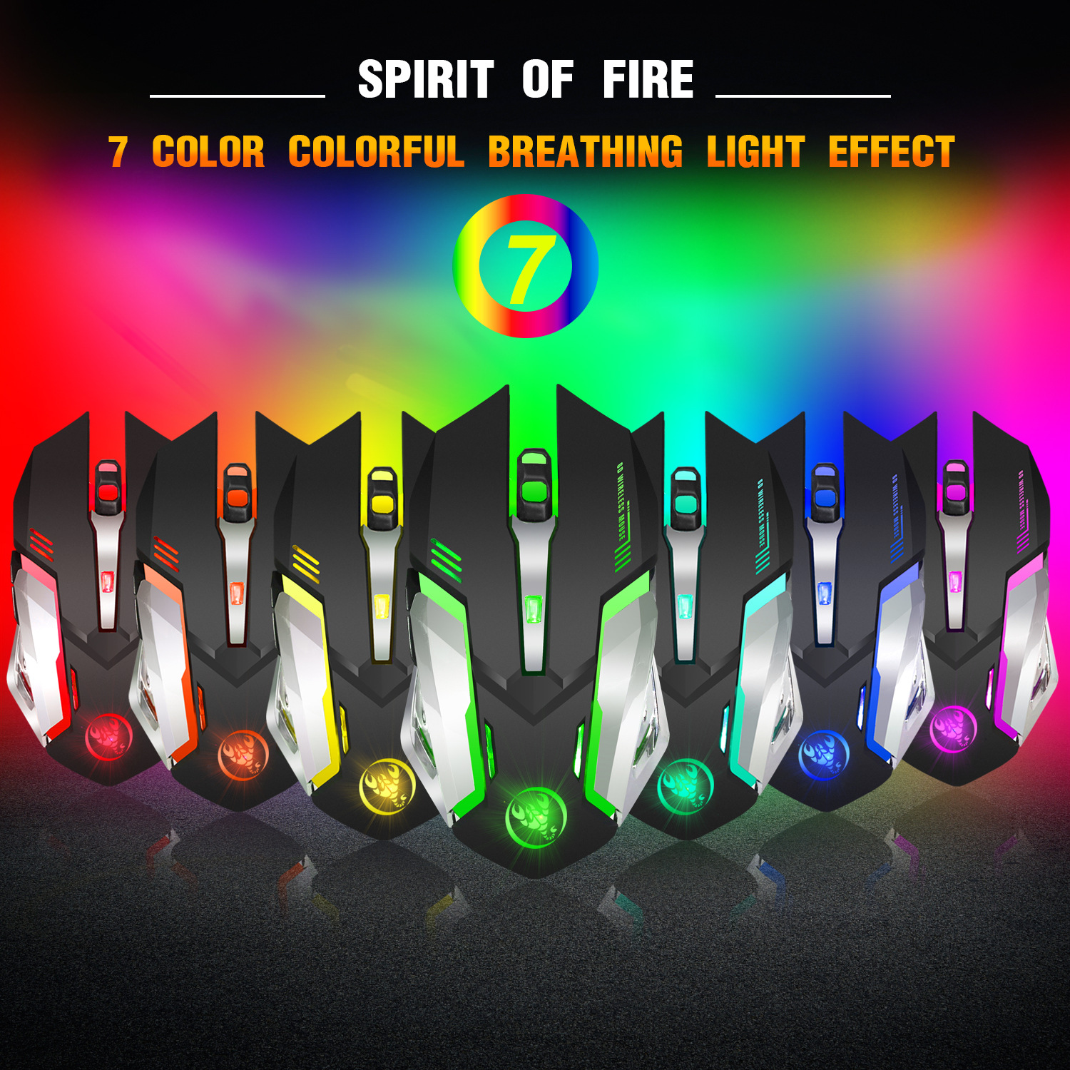 Wireless Gaming Mouse 10 Meters Transmission Distance