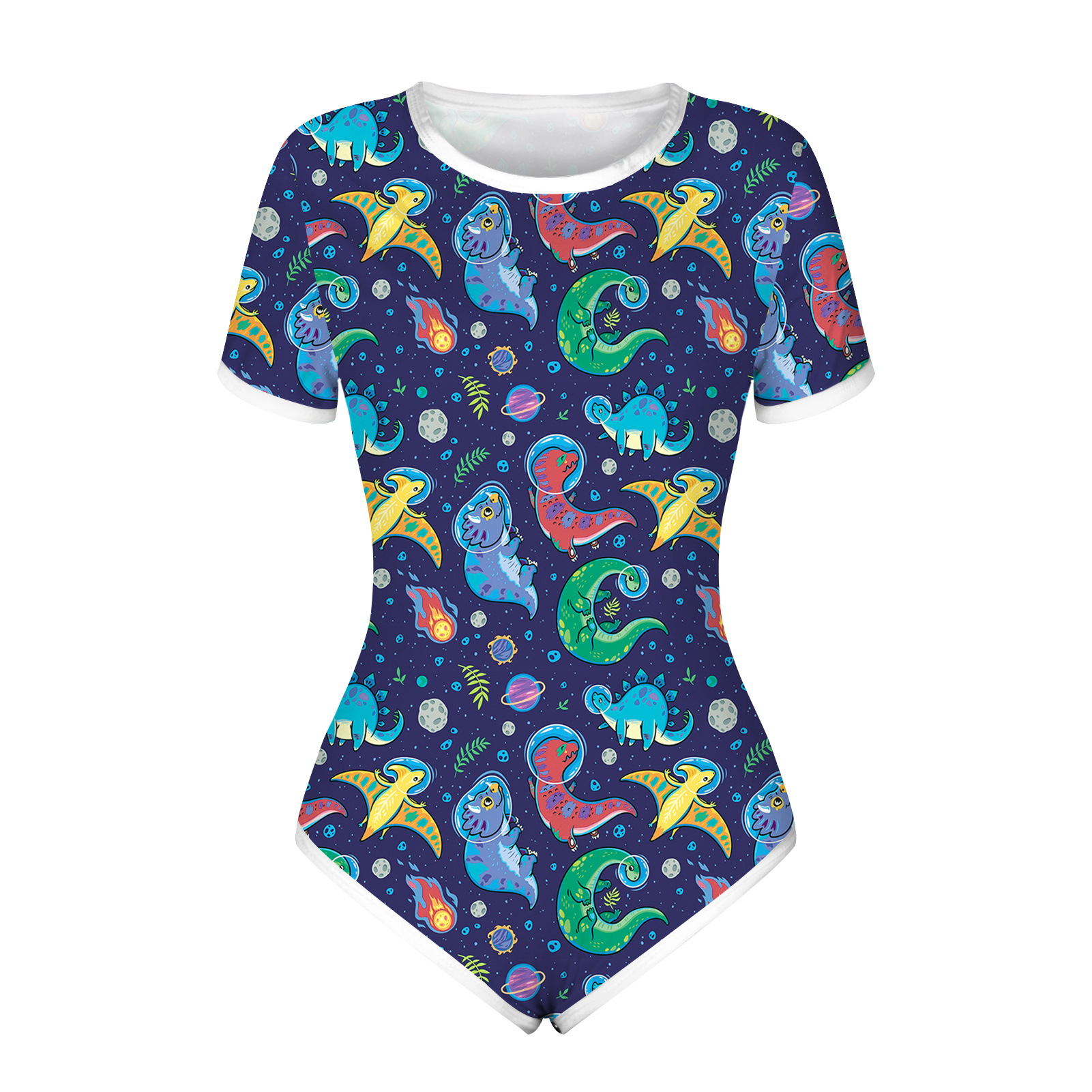 Women's Slim fit Short sleeved Jumpsuit Popular Fashion Bkag004 M - Shop at LoveMi