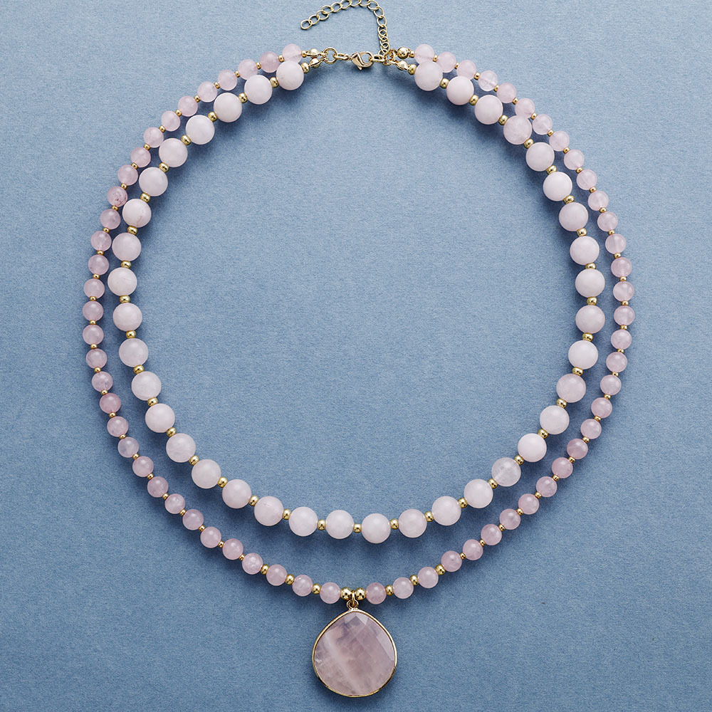 French-style Double-layered Fashionable Short Necklace