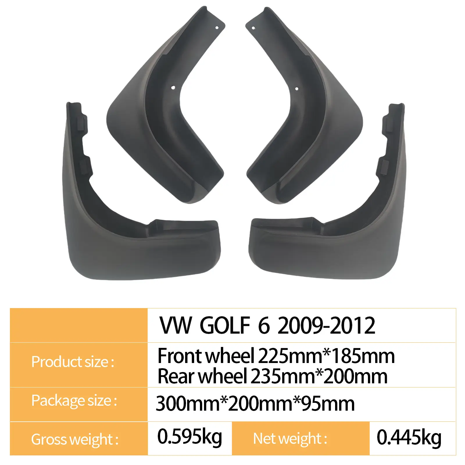 Suitable For Golf 6 Car Mudguards