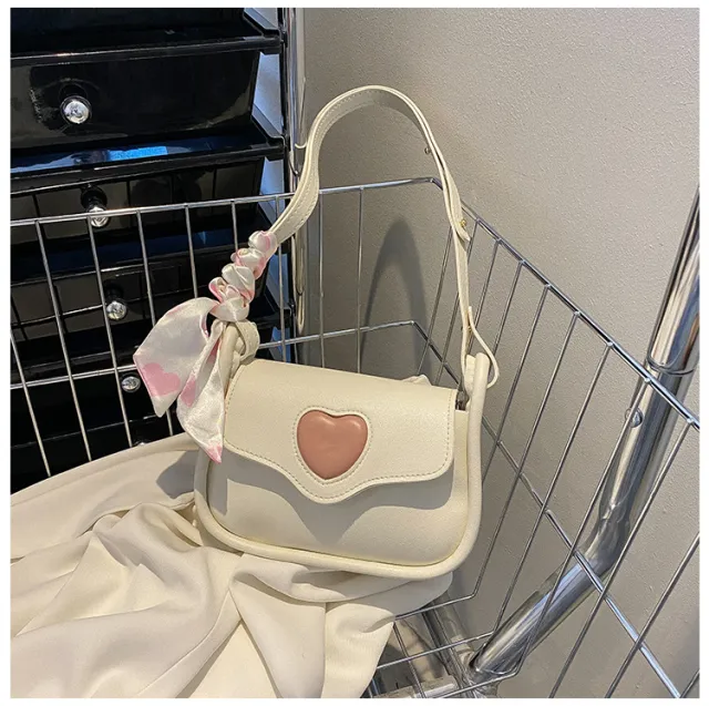 Versatile Niche One shoulder Underarm High grade Fashion Crossbody Small Square Bag White - Shop at LoveMi