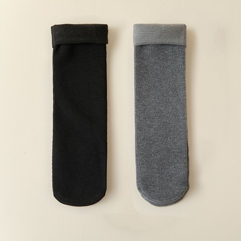 Fleece-lined Warm Elderly Winter Men Room Socks - Image 3