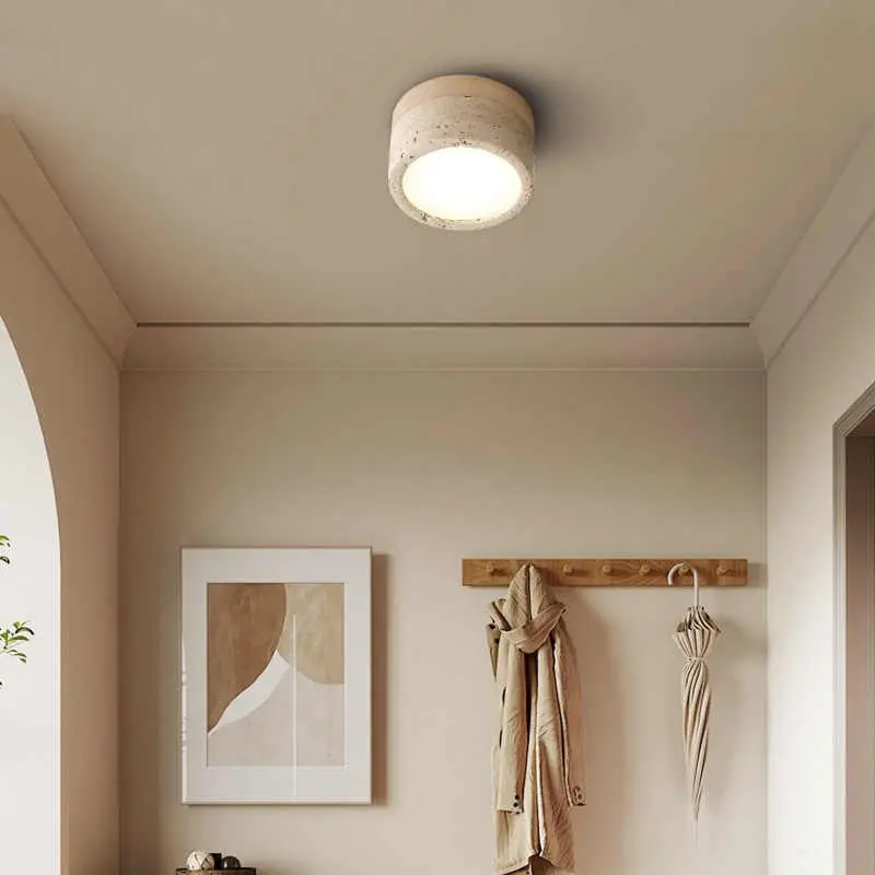 Travertine Surface-mounted Downlights For Bedrooms And Living