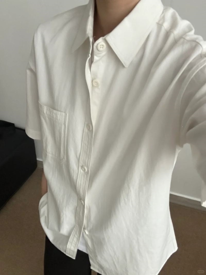 Breathable Pure Cotton Men’s Workwear Short Sleeve Shirt Breathable Pure Cotton Men’s Workwear Short Sleeve Shirt