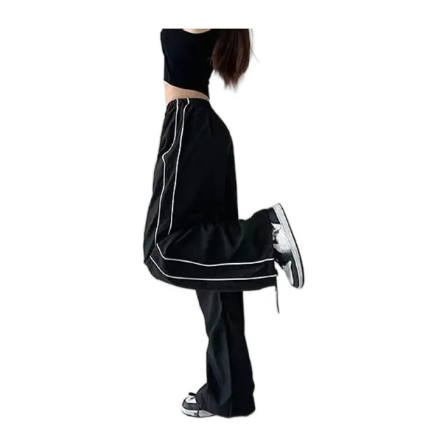 Women's Street Style Ankle tied Trousers Black - Shop at LoveMi