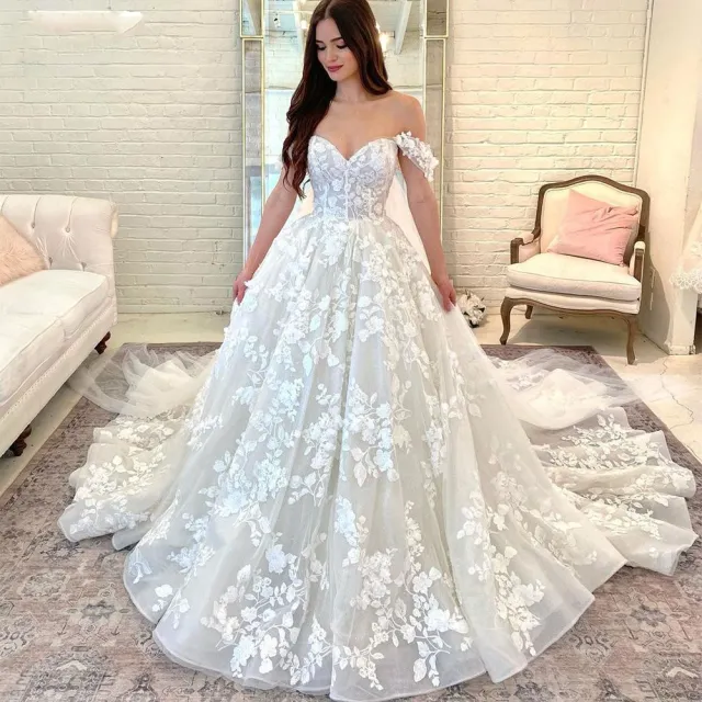 Light Wedding Dress French Trailing Simple Ivory White - Shop at LoveMi