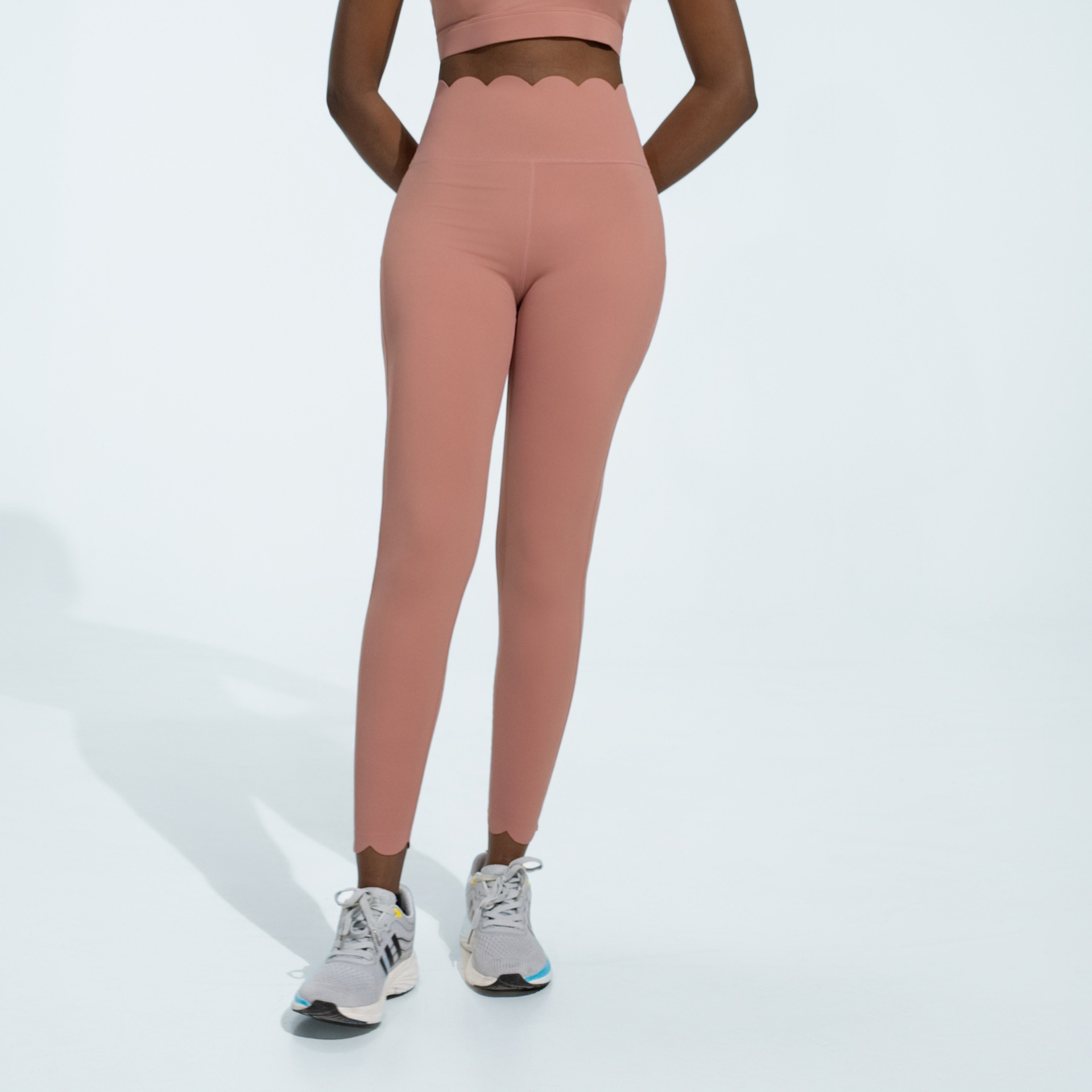 Lace-Trimmed Yoga Shorts, picture 9 of 12