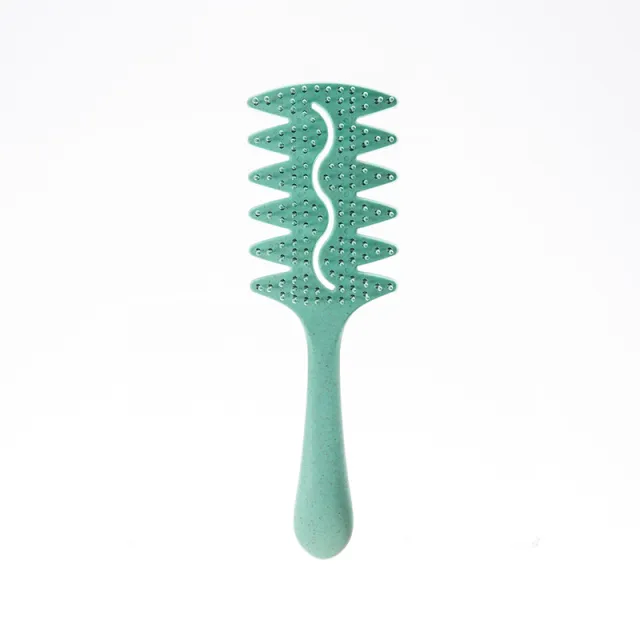 Lengthened Bounce Comb Hollow Curly Roll Green - Shop at LoveMi