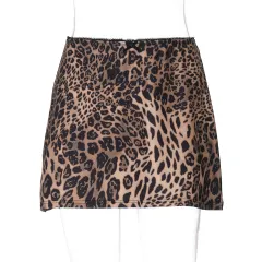 Sexy Leopard Print Printed Stylish Versatile Skirt - Leopard - View 1