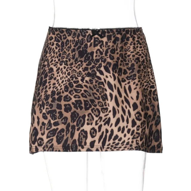 Sexy Leopard Print Printed Stylish Versatile Skirt Leopard Print - Shop at LoveMi