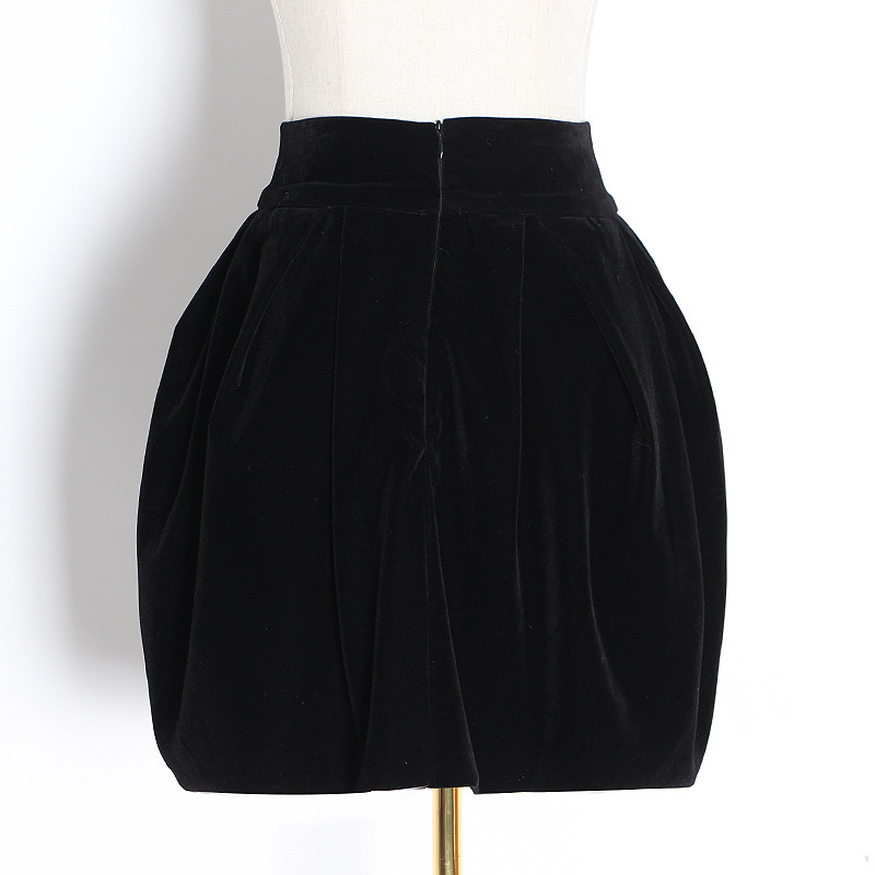 Title 6, Autumn new skirt, three dimensional pleated hig...