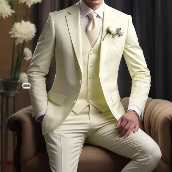 Elegant Business Banquet Suit Set For Men 4