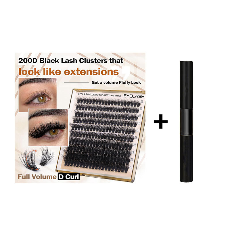 Fluffy Faux Mink Segmented Eyelashes 8
