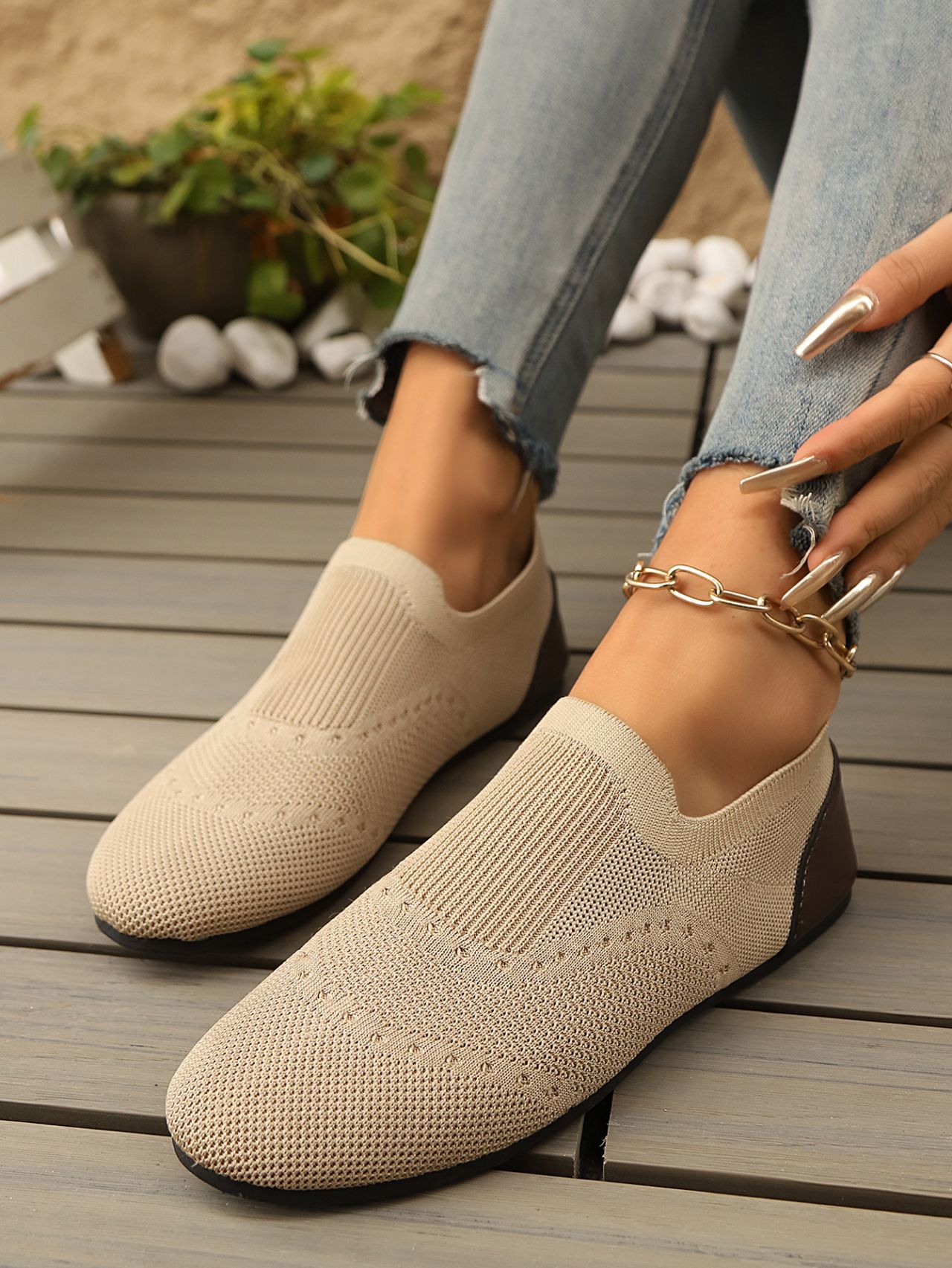 Fly knit Shoes Flat-Soled Breathable Casual 23 c5e92d4d 4480 4470 9bf8 8857e34ba609