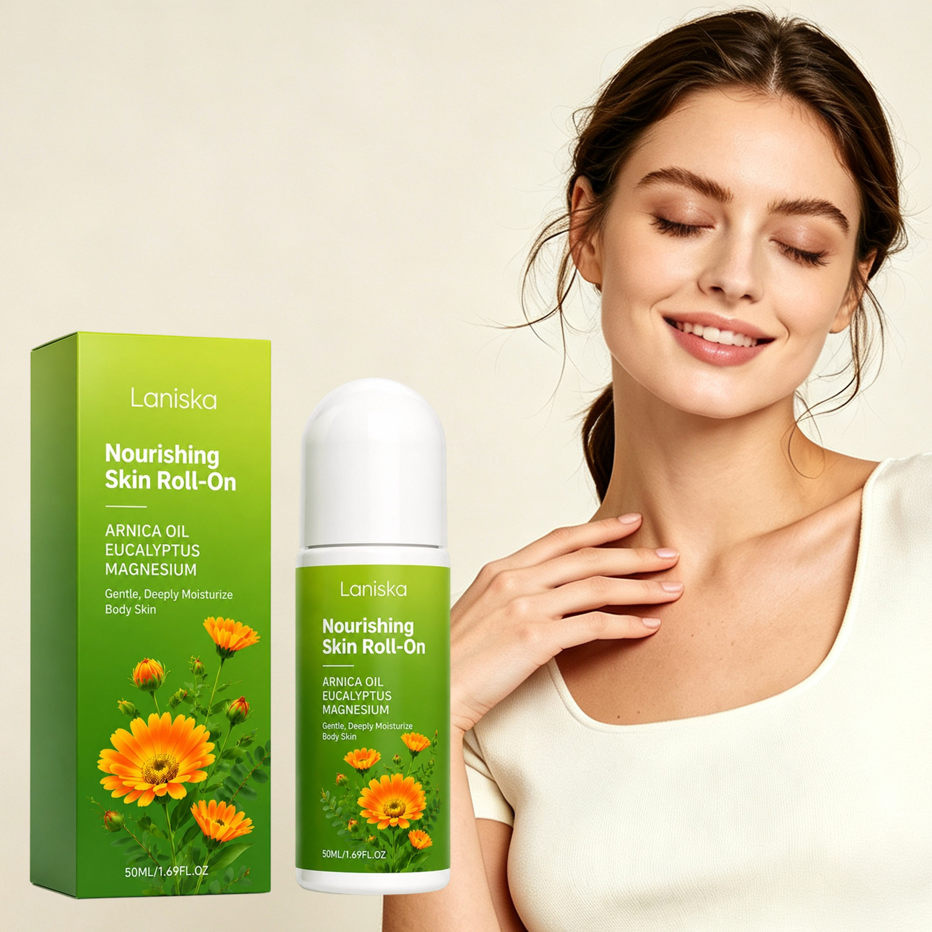 Daily Moisturizing Body Skin Massage Care Roller Ball