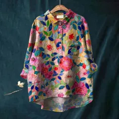 European And American Cardigan Style Women's Shirt - Style 08 - View 1