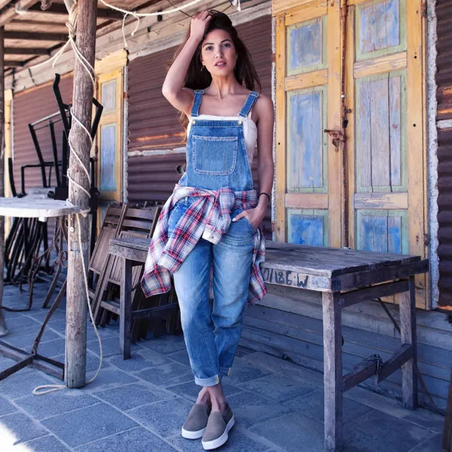 Women's Classic Loose fit Denim Overalls Blue - Shop at LoveMi