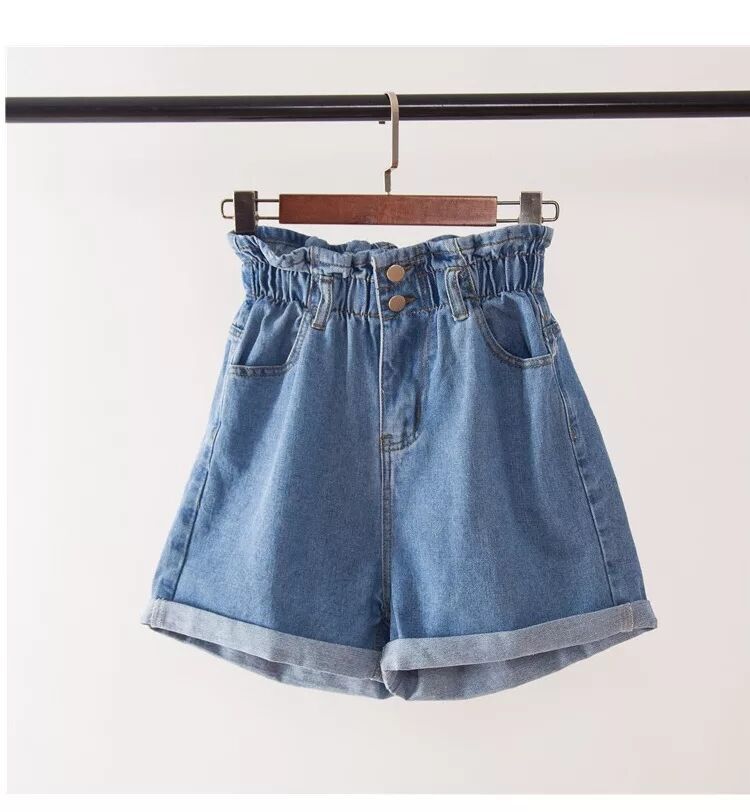 Title 8, High Waist Denim Shorts für Damen, lockerer Sch...