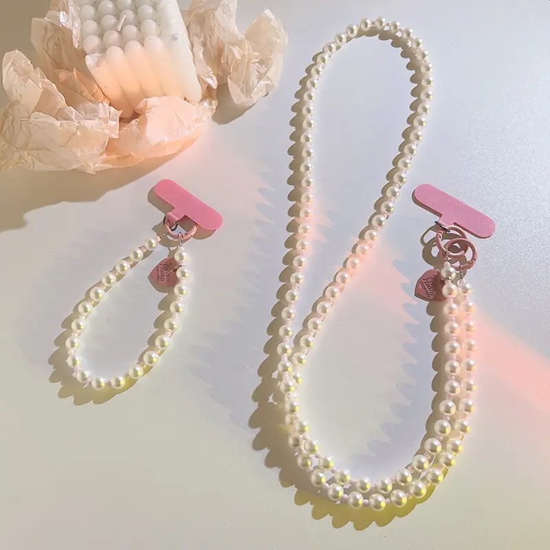 Love Hanging Pearl Crossbody Chain Wristband Wrist