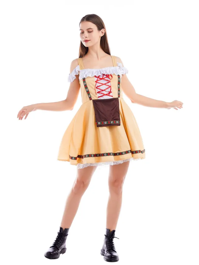 Mid length Dress German Munich Printed Sexy Skirt Yt0715021 - Shop at LoveMi