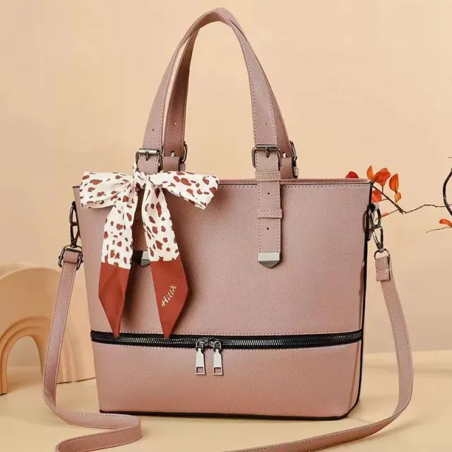 Women's Zipper Bag Fashionable Crossbody Large Capacity Pink - Shop at LoveMi
