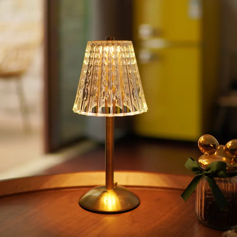 Crystal Retro Table Lamp Bedroom
