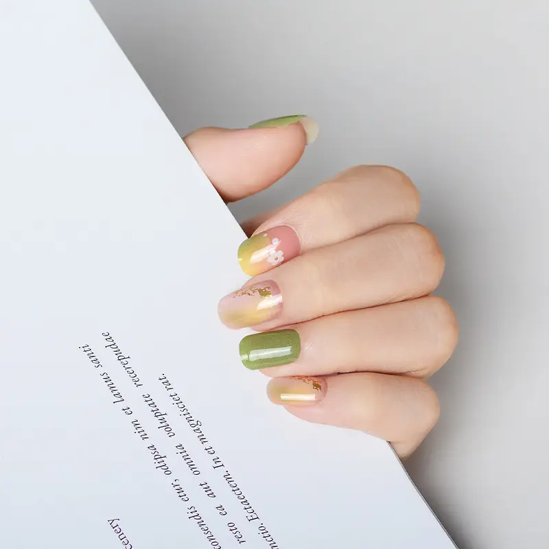 Nail Beauty UV Gel Stickers Semi-baked Sticker