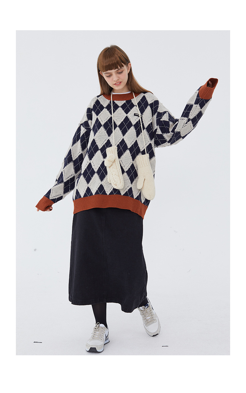 Title 6, new British couple trend knit sweater women