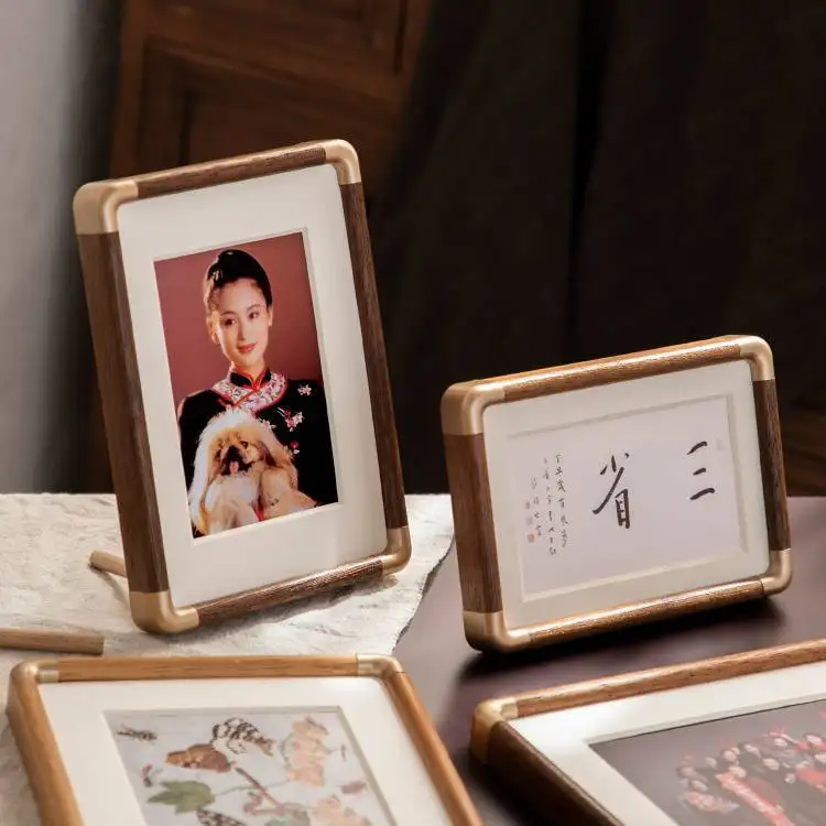 Solid Wood Photo Wash Made Frame Simple 6 Family