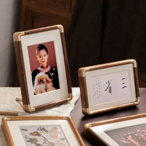 Solid Wood Photo Wash Made Frame Simple 6 Family