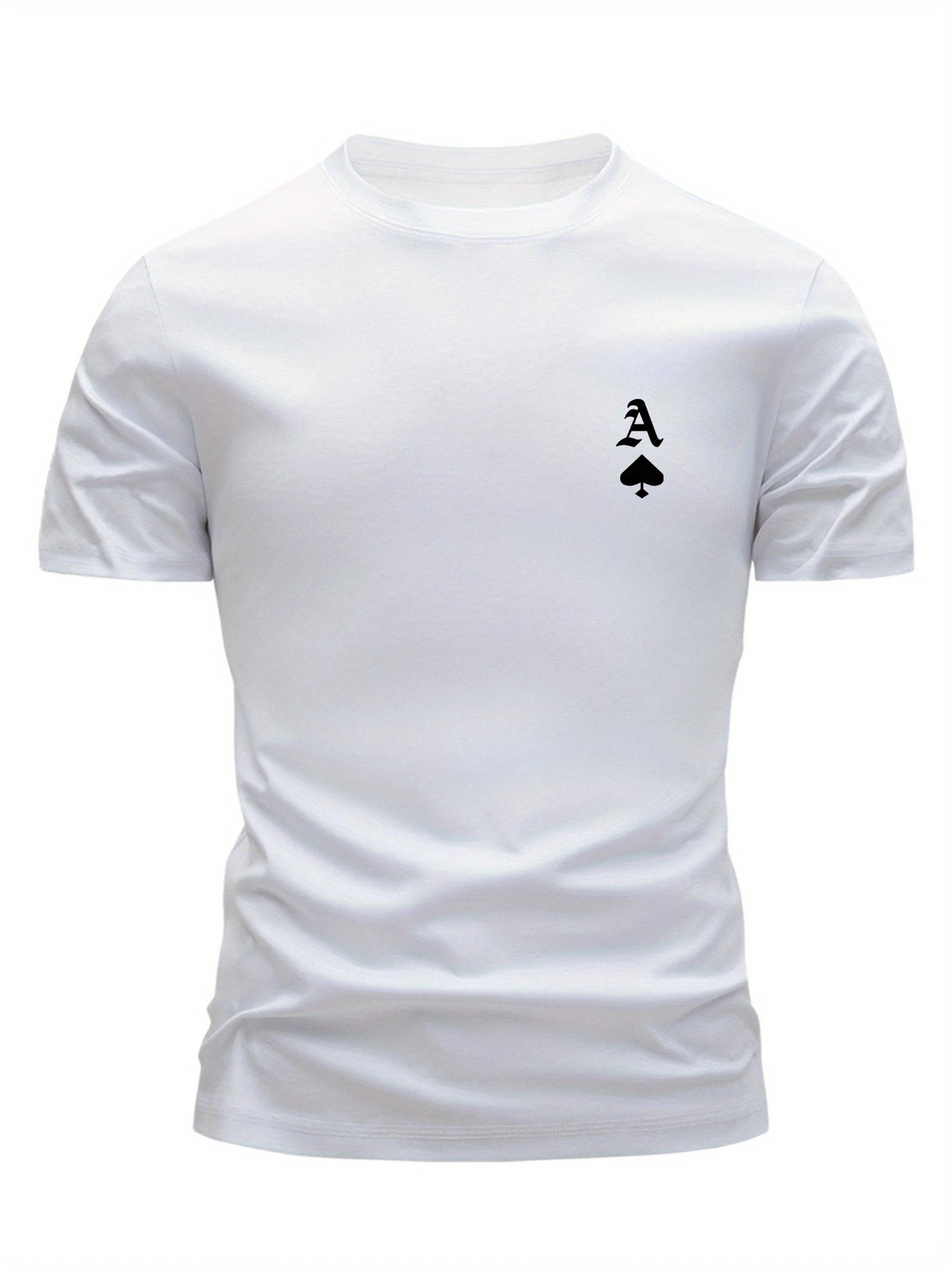 Mens Hip-Hop Crew-Neck Short-Sleeve T-Shirt