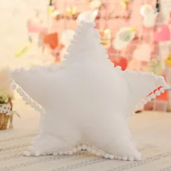 Moon Cloud Five-pointed Star Pillow INS Nordic Style - White Star - View 1