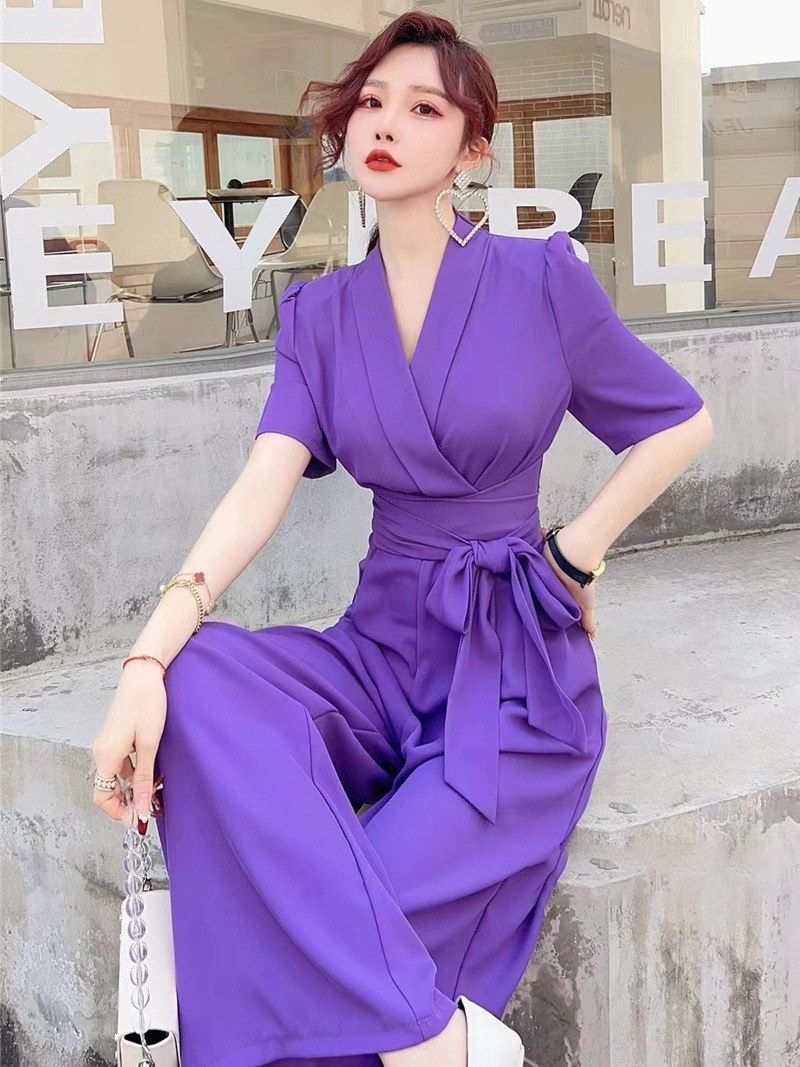 Title 4, Elegant Temperament Pure Color High Waist Slimm...