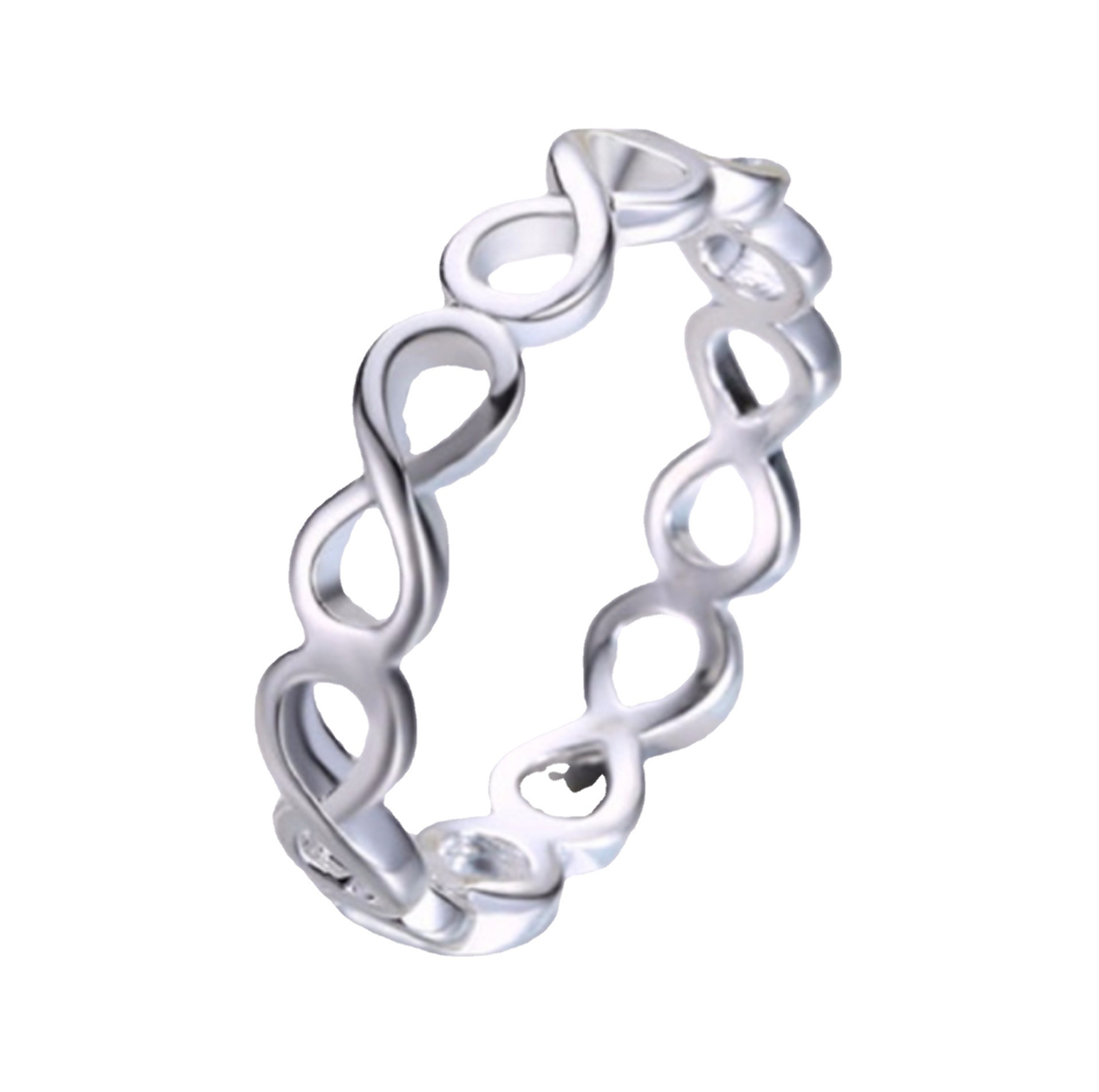 Simple Personality 8-word Ring Winding Ring