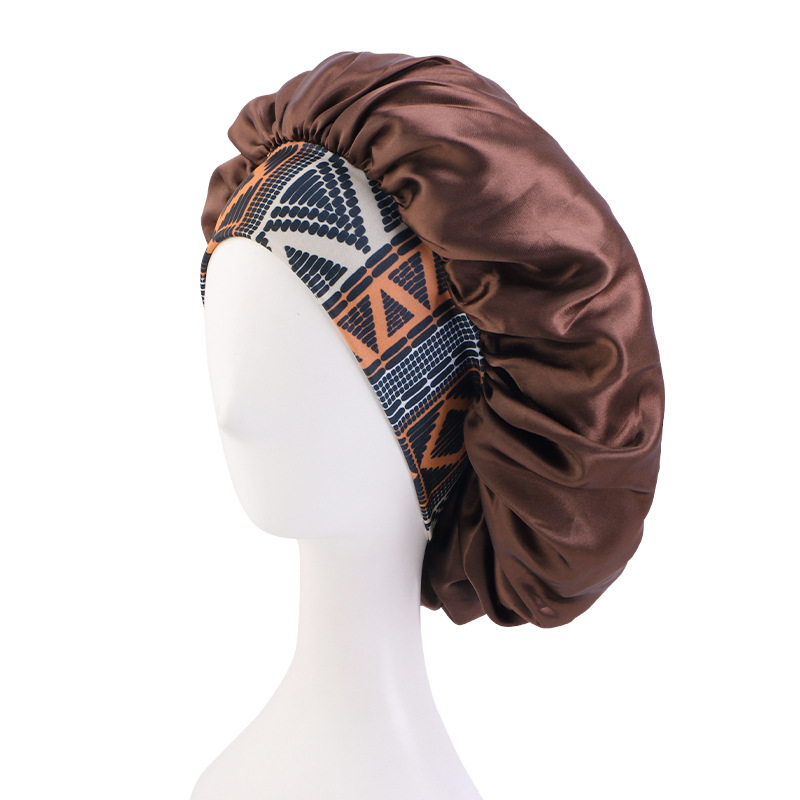 Bohemian Style Large Printed Hair Band Sleeping Hat - Image 18