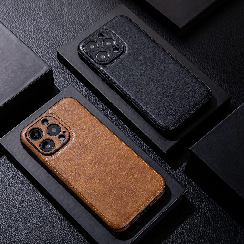 Drop Proof Leather Texture Phone Case