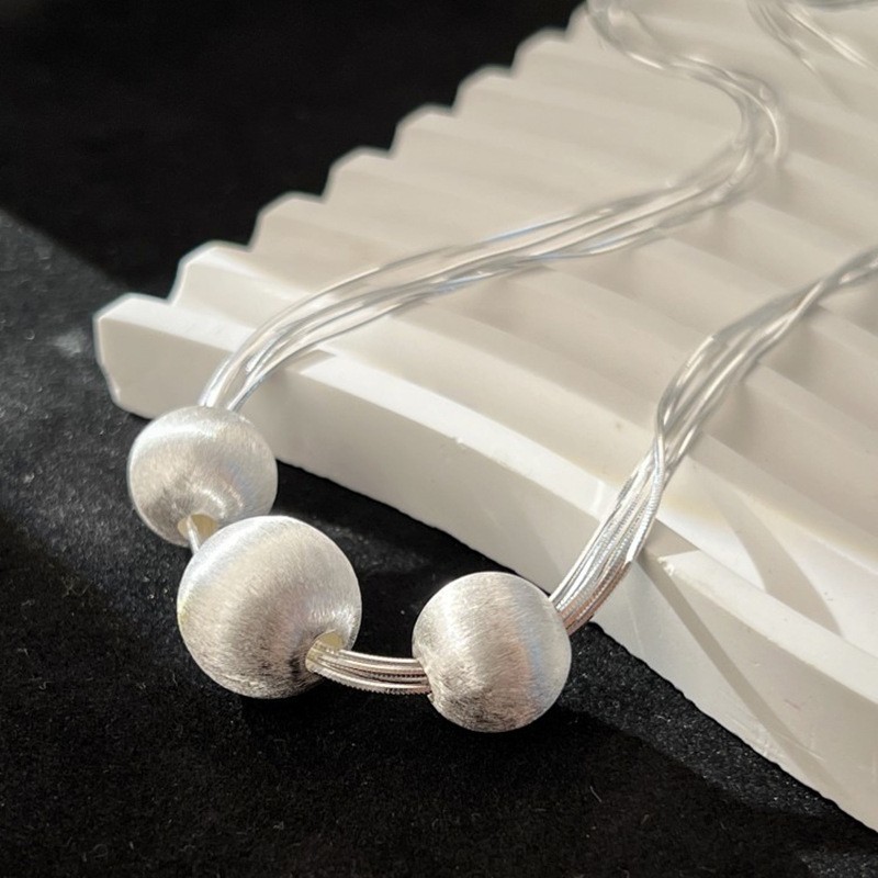 Brushed Multi-layer Necklace Clavicle Chain