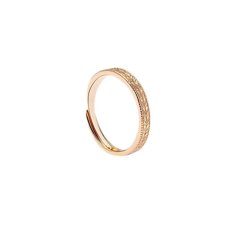 Simple Gold Wheat Fashion Simple Bracelet Open Ring - J1089 Women'S Gold