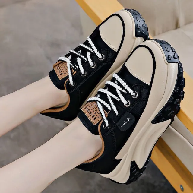 Versatile And Breathable Casual Sneakers For Students Black - Shop at LoveMi