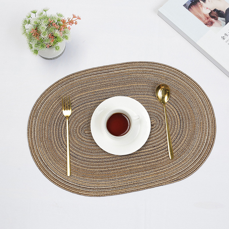Woven Heat Proof Mat Creative Oval