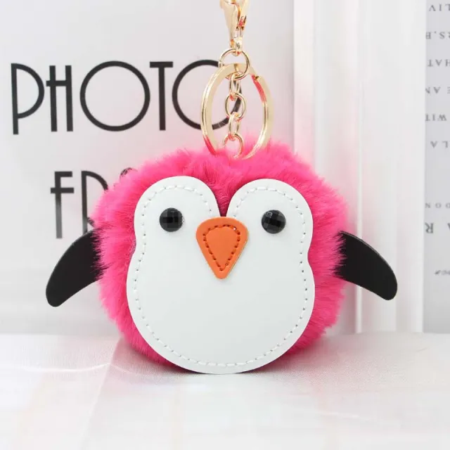 Creative Plush Handbag Pendant Keychain Rose Red - Shop at LoveMi
